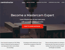 Tablet Screenshot of caminstructor.com